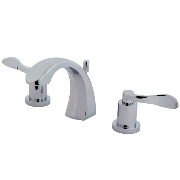 Kingston Brass KS4981DFL 8" Widespread Bathroom Faucet, Polished Chrome KS4981DFL - main